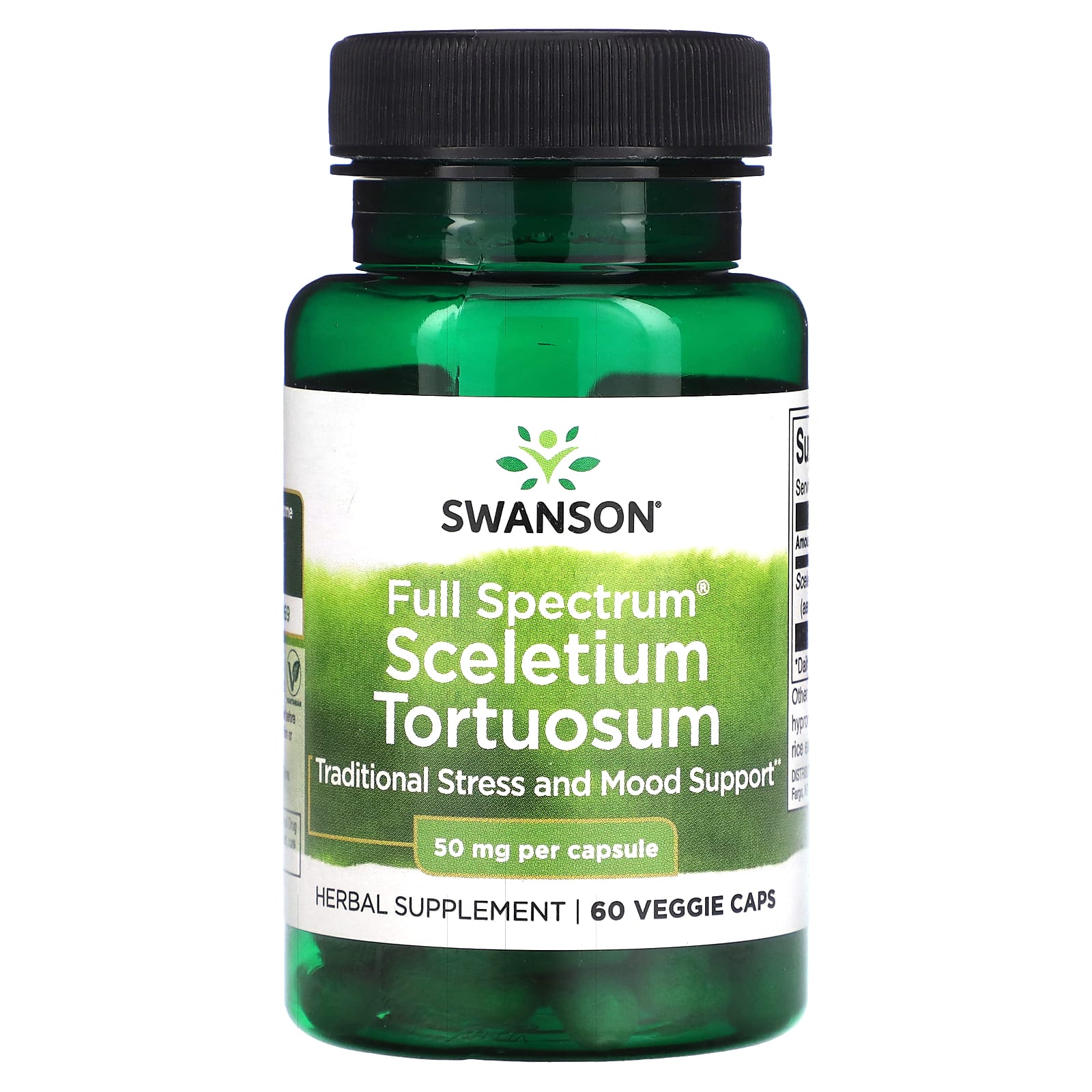 

Full Spectrum Skeletal Tortuosum, 50Mg, 60 Veggie Caps