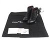 Great CHANEL Ankle boots black leather Women 36 G26164 Used
