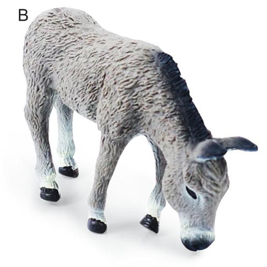 Smooth Surface Durable Daily Delicate Craft Wild Animal Donkey Statue Donkey Model