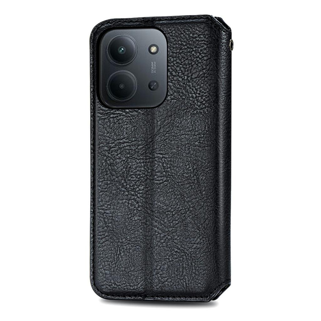 Phone Case For Xiaomi Redmi 15C 4G (EU) (173mm)/15C 5G (EU) (173mm)/Poco C85 4G (173mm) Rhombus Imprint PU Leather Wallet Phone Cover