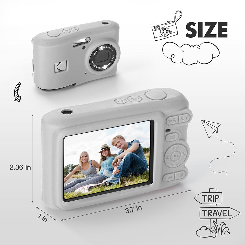 Pro digitální fotoaparát KODAK PIXPRO FZ55 Obal s popruhem Štíhlý brašna na fotoaparát Kryt těla fotoaparátu Ochranné pouzdro pro venkovní cestování