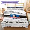 Name Custom COLO COLO Fc Pattern Bedding Set Quilt Cover Pillowcase Home Decor Gift (1 * duvet cover + 2 * pillowcase, without core)