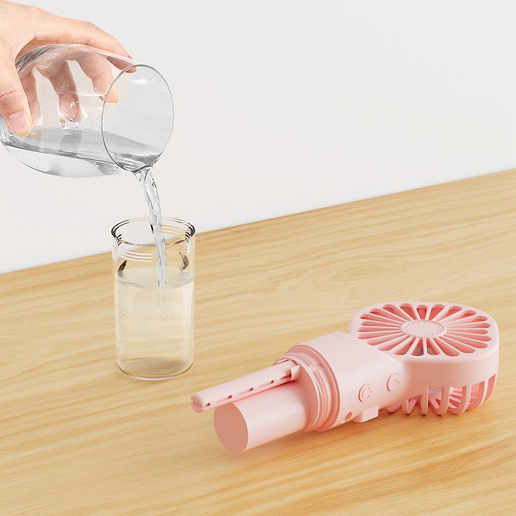 USB-wiederaufladbarer tragbarer Luftbefeuchter-Ventilator Handheld Mini-Sprühnebler für persönliche Kühlung und Befeuchtung Innen Außen Reisen