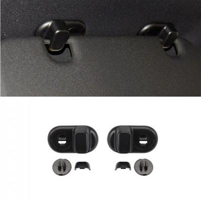 Car Side Sunvisor Sun Visor Fixed Clip Buckle Hook For Mini Cooper F55 F56 Black