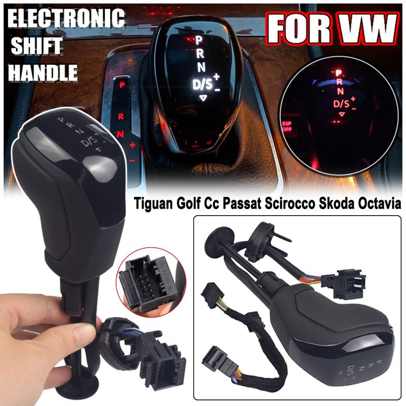 LED Car Styling For VW Golf 7 Passat B8 Tiguan 2 T-roc Skoda Superb Kodiaq MQB DSG Electronic Automatic Gear Shift Handle