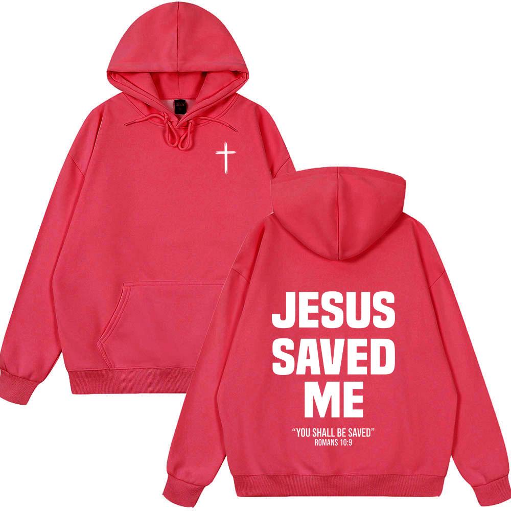 Christlicher Jesus hat mich gerettet Bibelvers Hoodies Männer Frauen Kleidung Mode Harajuku Stil Sweatshirts Fleece Lässig Sommerkleidung