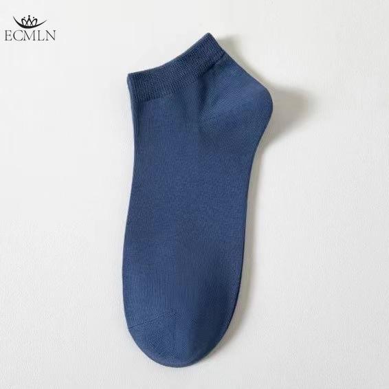 

Хлопковые летние короткие мужские носки, дышащие, впитывающие пот, нескользящие спортивные носки one size синий