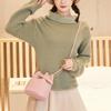 Tide Mini Bucket Women's Bag Fashion Casual Lychee Pattern Crossbody Shoulder Bag