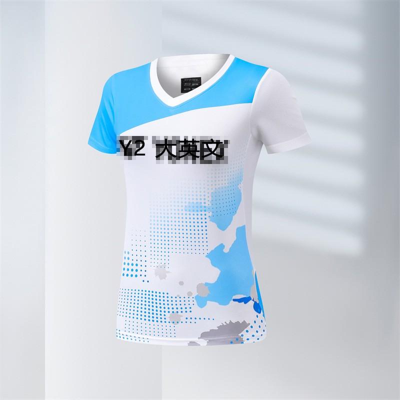 Unisex Schnelltrocknendes Sport-T-Shirt Badminton Tennis Volleyball Sportbekleidung Jugend Erwachsene S-4XL