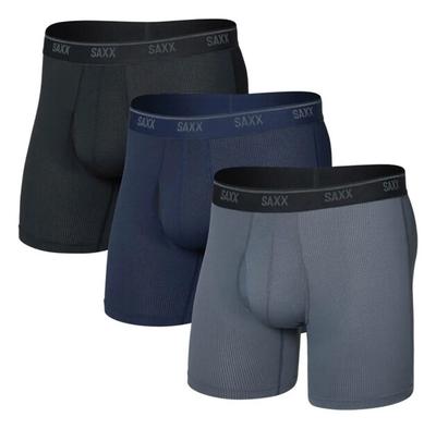 SAXX Underwear Quest Quick-Dry Mesh Boxer Briefs 3 Units