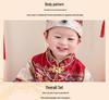 Summer Baby Boy Birthday Tang Suit with Crown for Zhou Ceremony
