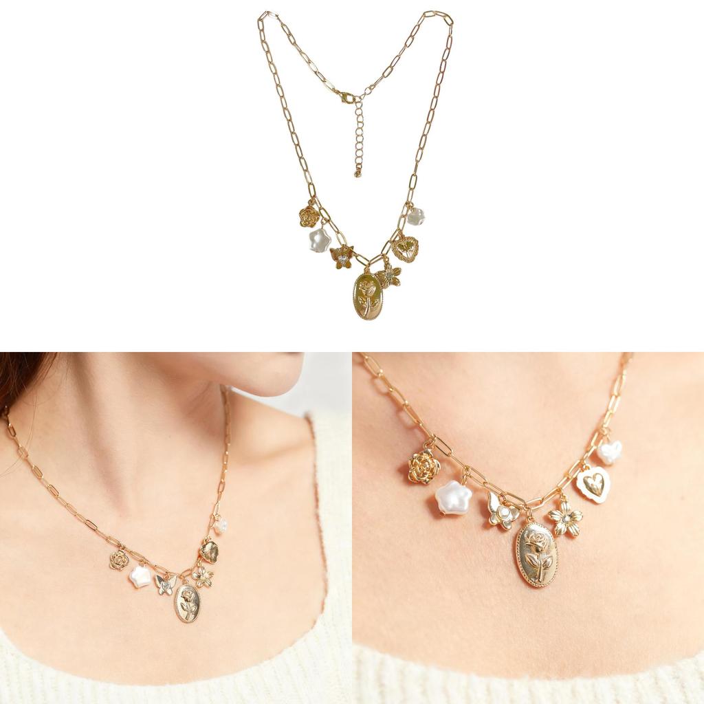Heart Shaped Pendant Necklace With Gold Plating For Casual Wear And Fashion Enthusiasts