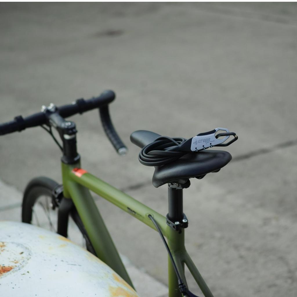 Crops Doppel-Drahtschloss Q10 Schwarz | 3-stellige Kombination CP-SPD10-01 (Schwarz)