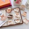 Korean Style Cartoon Animal Hair Claw Acrylic Spotted Cat Hair Clip  Hair Accessories