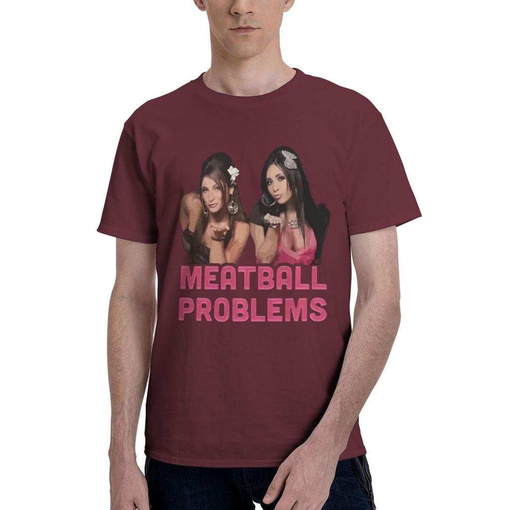 Meatball Problems Snooki Jersey Shore 100 Cotton Casual Breathable Confortable Man Mens Clothing Brands Men TShirt