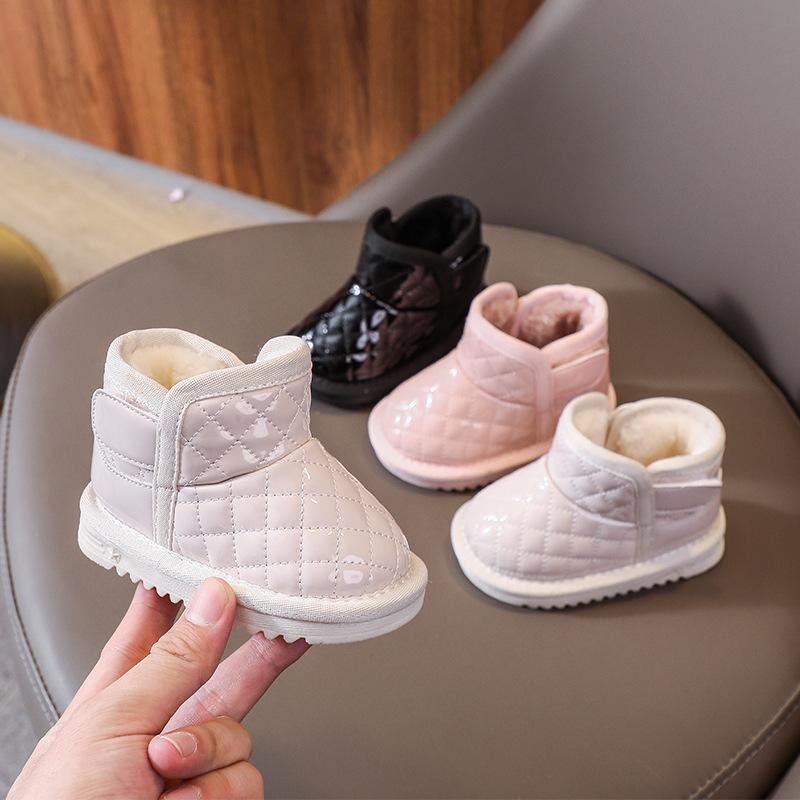 Baby Schneeschuhe Neue Winter Verdickte Baby Baumwolle Schuhe Weiche Sohle Nicht Slip Plüsch Warme kinder Baumwolle Stiefel für jungen Mädchen