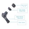 1Pc 90 Degree CNC Motorcycle Tire Valve Stems 17mm Universal CNC Aluminum Tubeless Valve Stems 10 Color Valve Caps