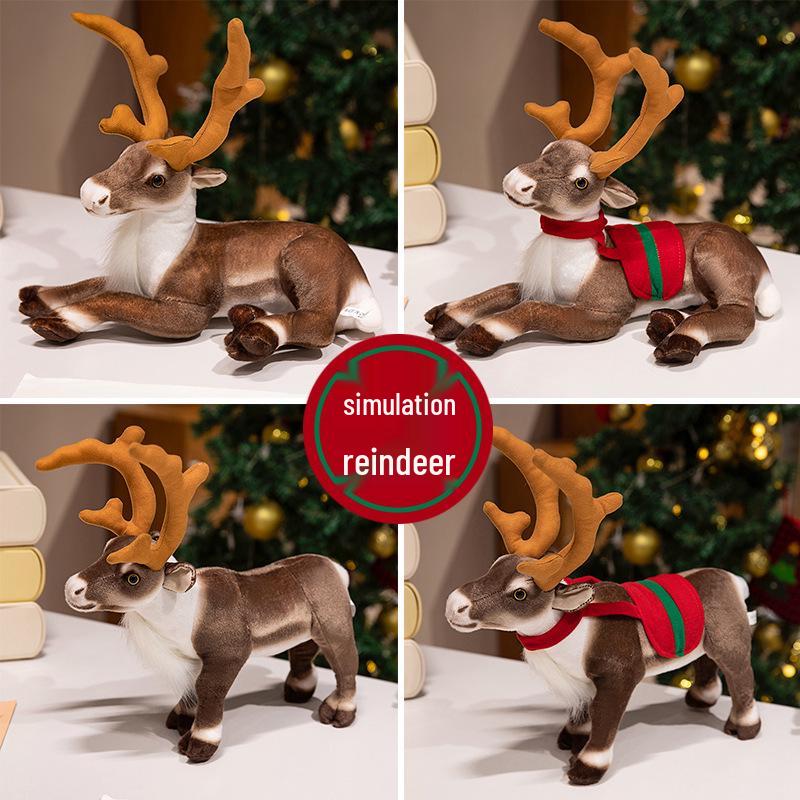 Adorable Moose & Reindeer Plush Toy - Christmas Deer Doll for Kids