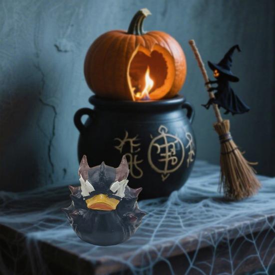 Alien Duck Resin Ornament Duck Figurine Unique Gift for Gothic Punk Lovers Home Office Bedroom Decoration
