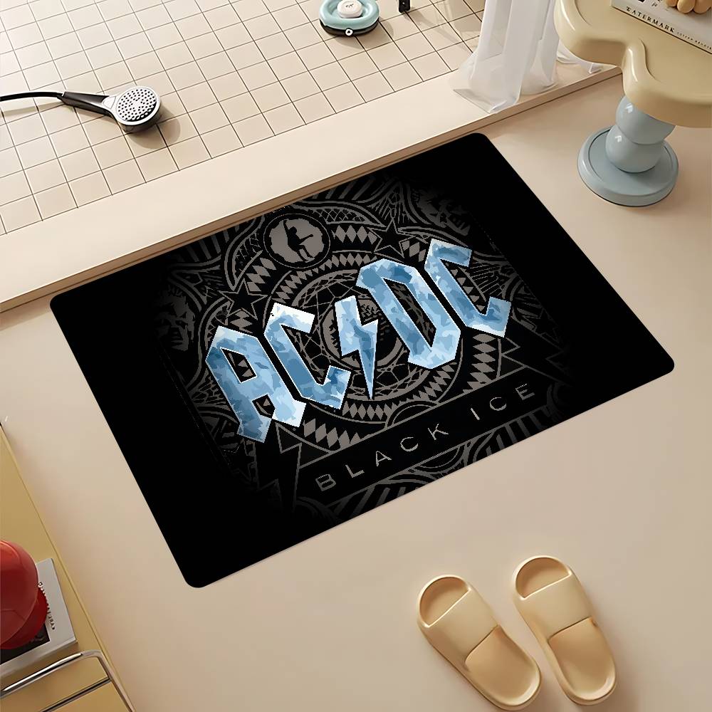 Rock Band-Ac-Dc Floor Mat Cheaper Anti-Slip Modern Living Room Balcony Printed Bedside Mats