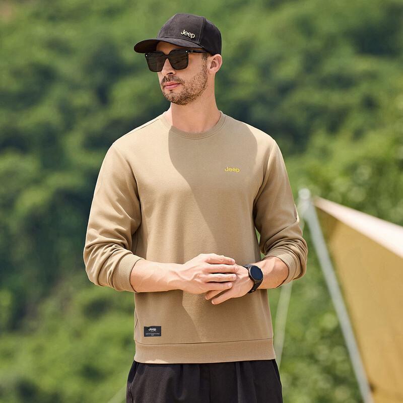 Jeep Men's Crewneck Long Sleeve Casual Sweatshirt