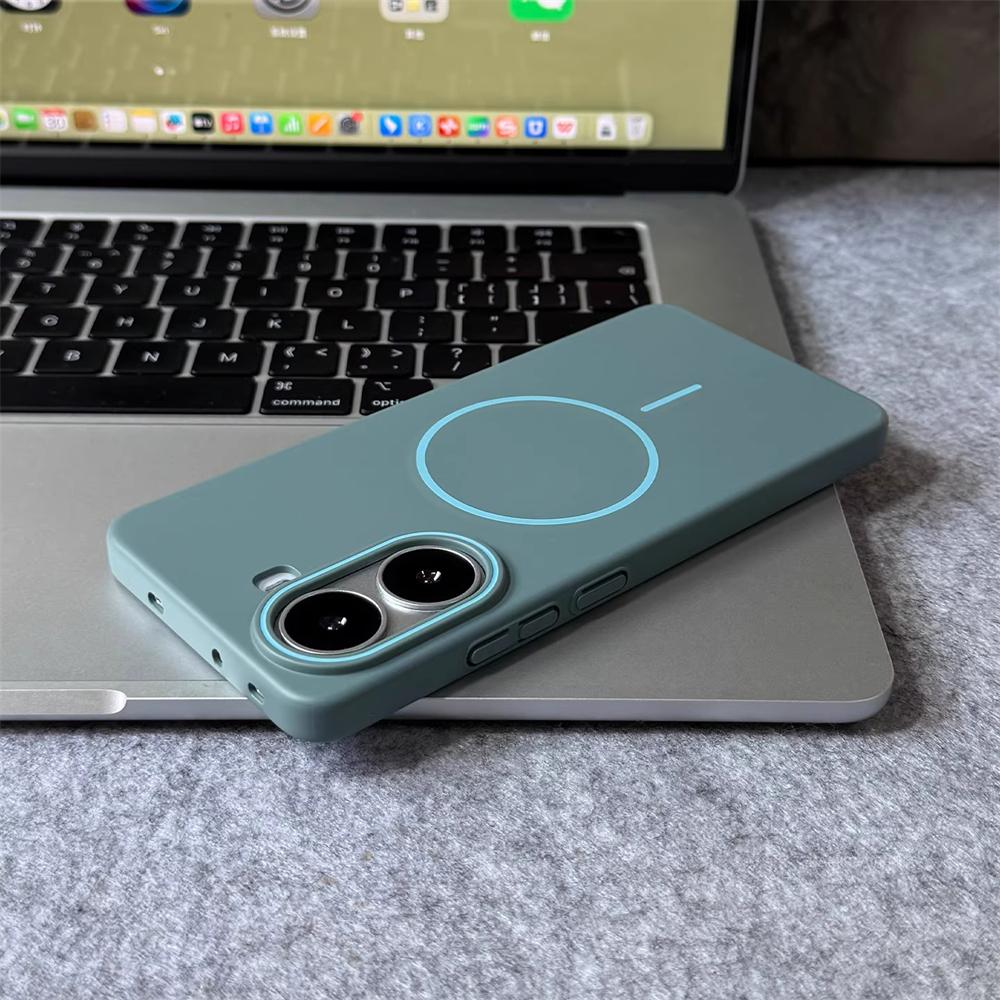 Ultra-thin Solid Color Matte Magnectic Case For Xiaomi POCO X7 Pro F7 F6 M6 F5 X5 X6  Ultra Wireless Charging Slim Hard PC Cover
