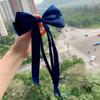 Vintage Large Bow Hair Clip Trend Long Ribbon Hairpins Barrettes Headwear For Women Girl Hair Accessories Wedding Jewelry