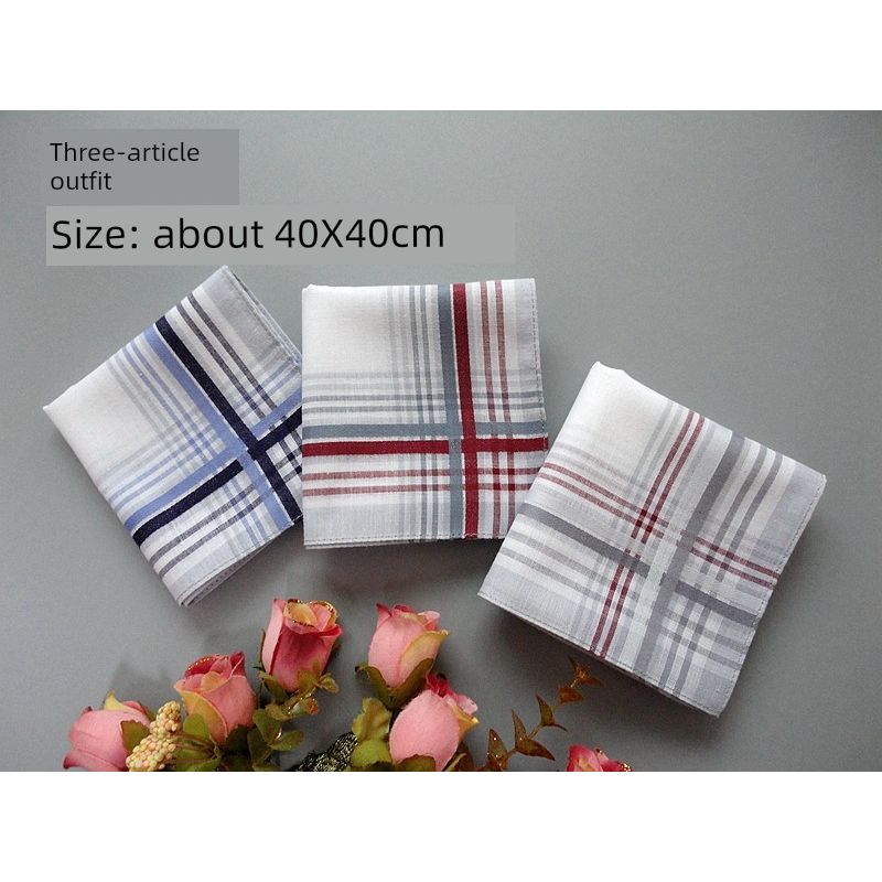 

Hot 3 Pairs/pack Thin Handkerchief Number three(Three Pack 40cm)