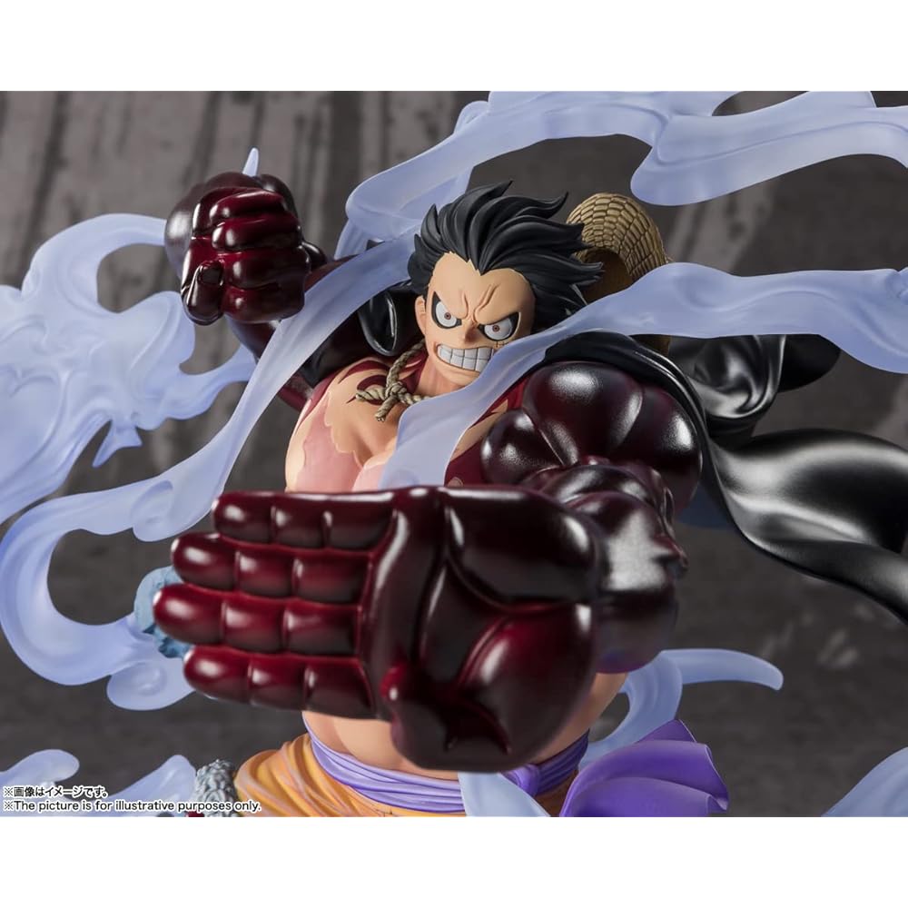TAMASHII NATIONS Figuarts Zero One Piece Monkey D. Luffy Gear 4 Action Figure 210mm PVC ABS Painted Collectible