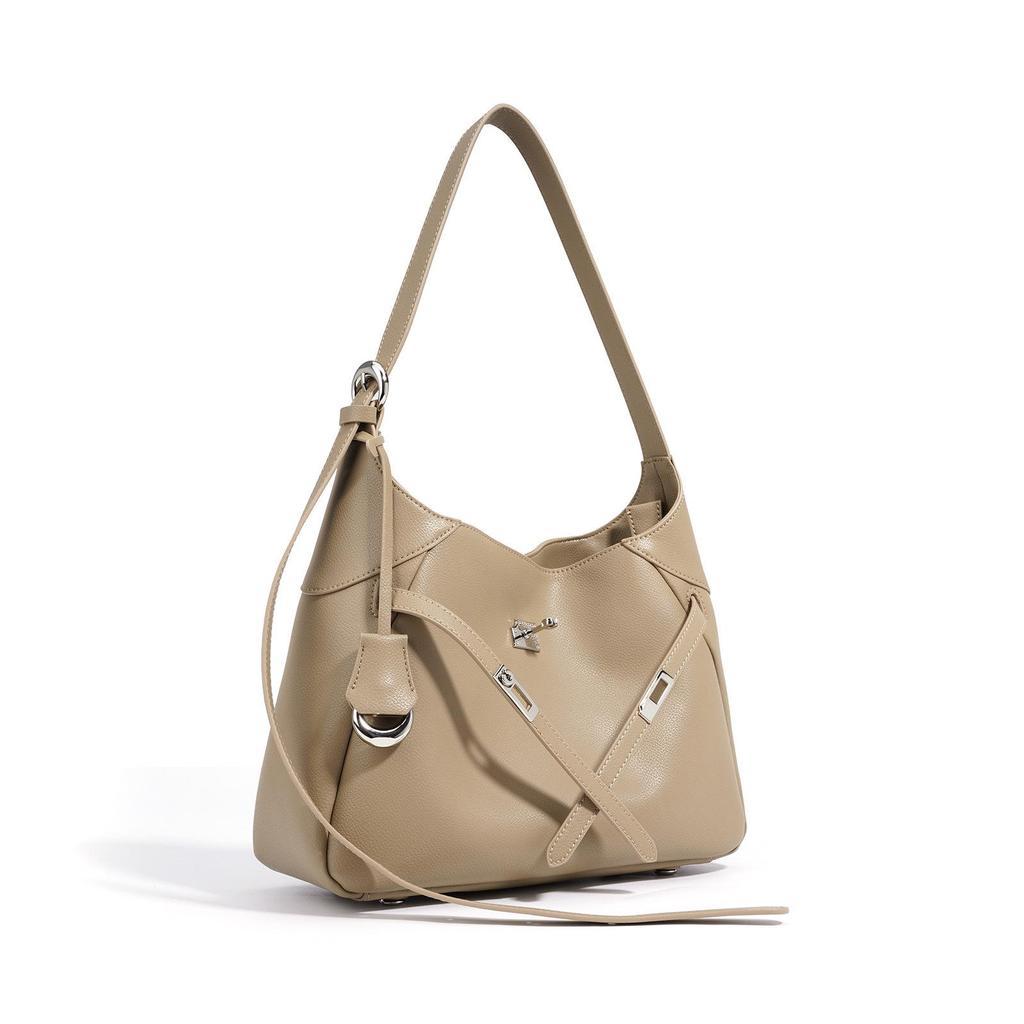 2025 Autumn/Winter Genuine Leather Crossbody & Shoulder Bag - High-End Fashion, Niche Design, Simple Women's Underarm Bag