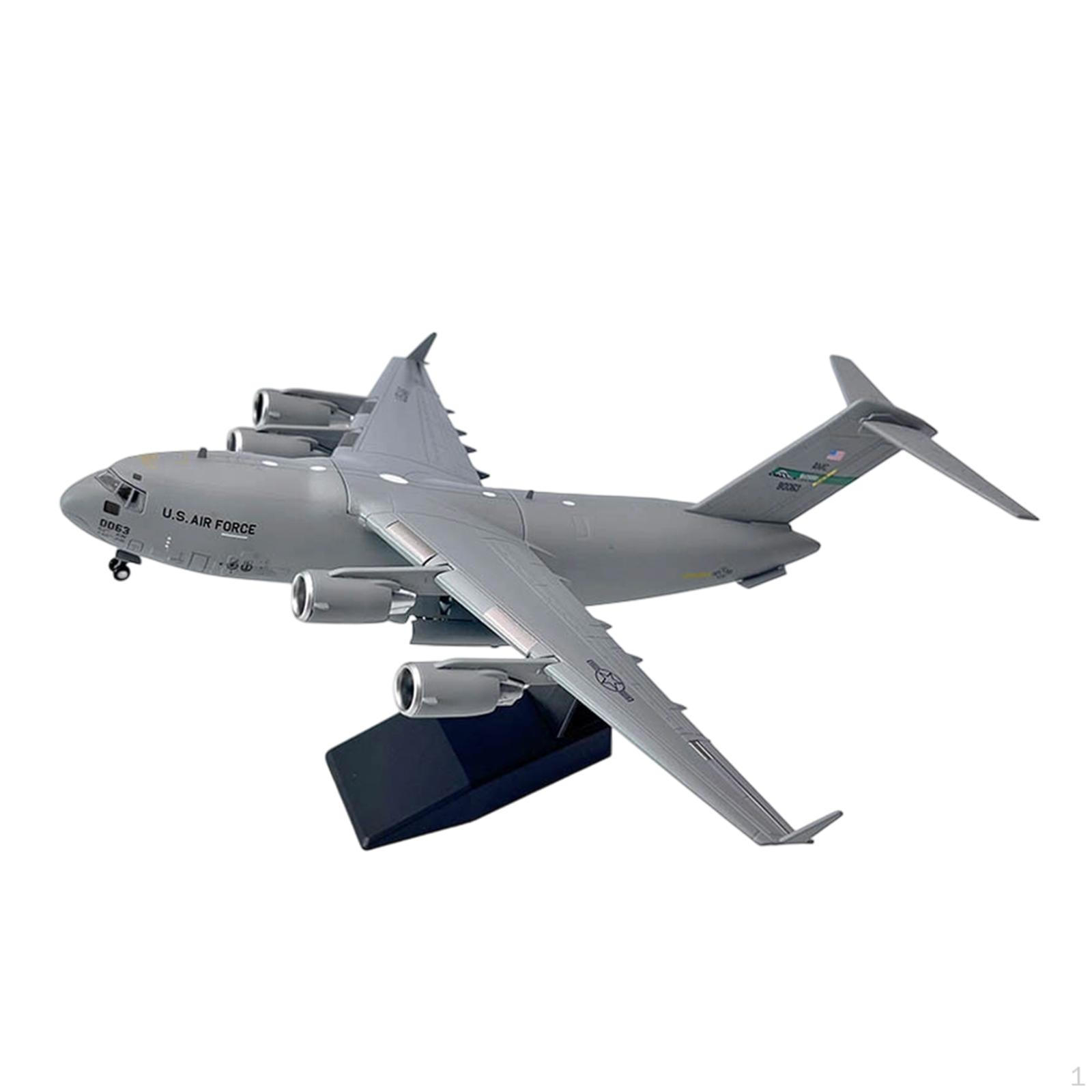 

1:200 Transport Plane Model Carrier Aircraft Ornament Realistic Airplane with Display Stand