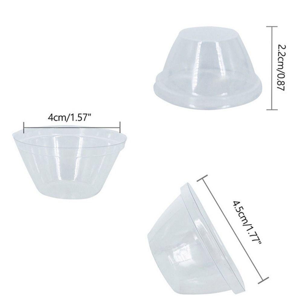 120pcs Special Hydroponic Garden Accessories Transparent Round Planting Basket Hydroponic Net Cup