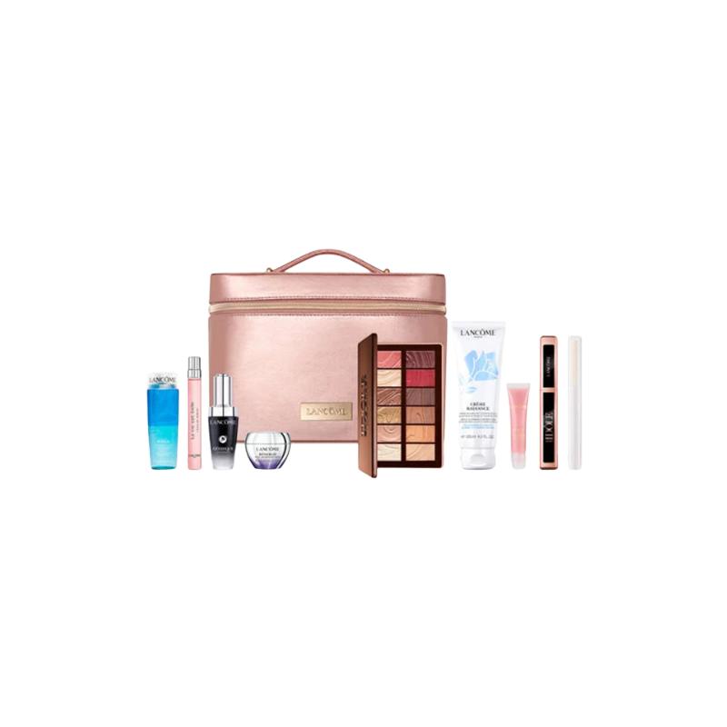 Lancôme Праздничная косметичка Набор для макияжа 2025 Рождественская коллекция Естественный тон Десятипредметный набор Подарок на день рождения коричневый