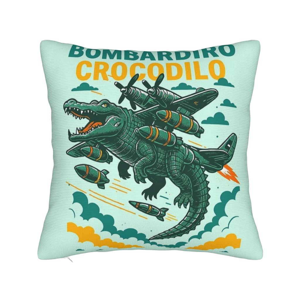 Dračí Cannelloni Dračí Italský Brainrot Meme Povlak na polštář Vlastní povlak na polštář Novinkový povlak na polštář Pro obývací pokoj Postel Židli