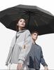 Three-Fold 20-Rib Black Glue Automatic Windproof Sun and Rain Umbrella for Customization