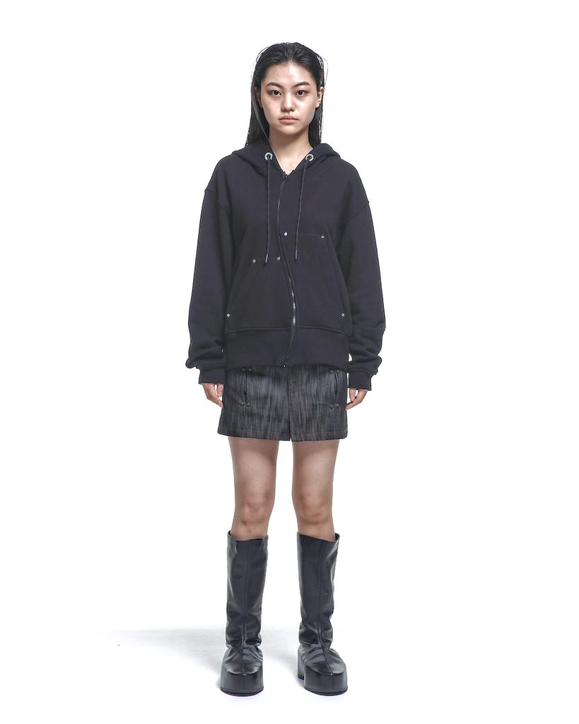 Err By Errorist Distortion Hood Zip Up [Black]
