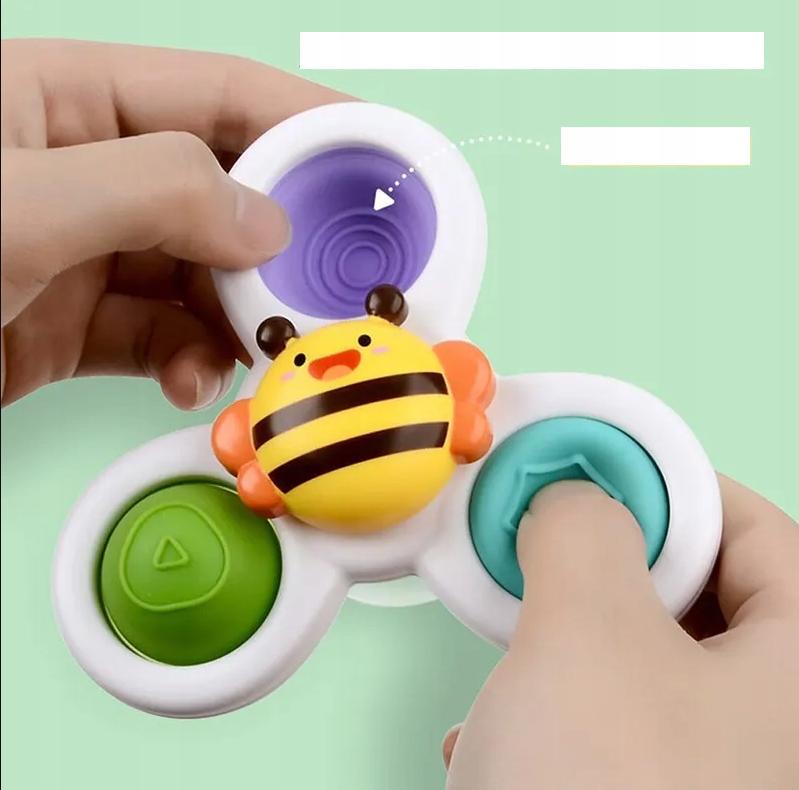 Fidget Spinner Suction Cup Sensoryczna Bath 3 Pcs