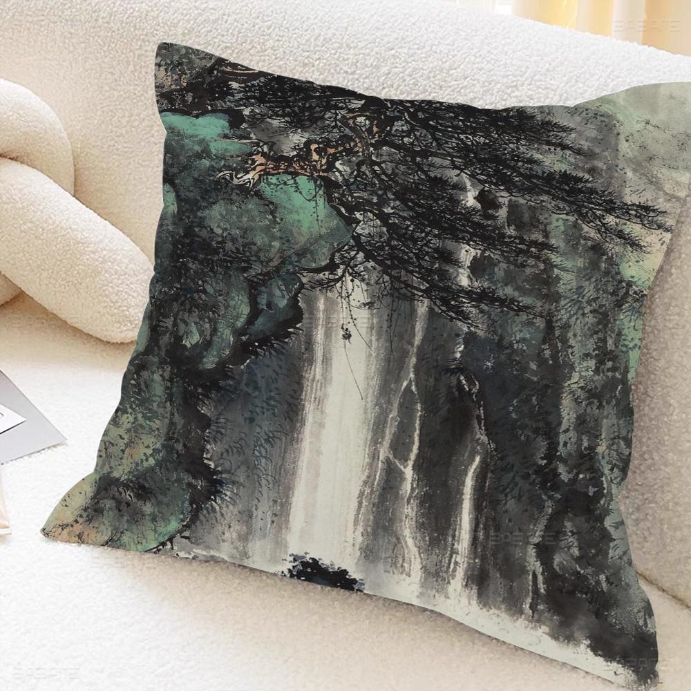 China Painting Personalized Picture Text Home Decorative Pillows Household Gifts 45x45cm