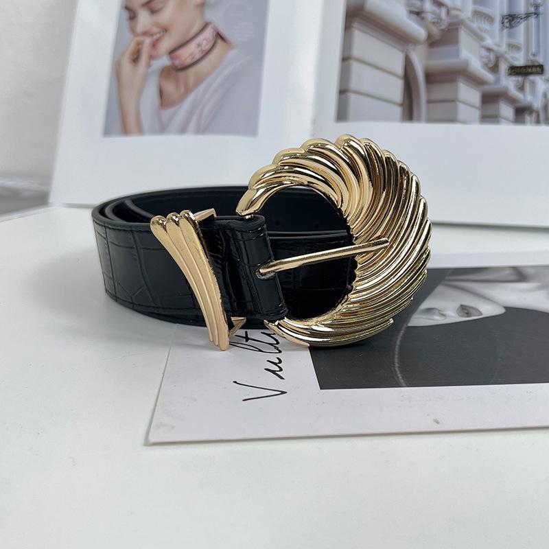 Four Seasons Available New Belt Women'S Leather Fashion Versatile Jeans Belt Decoration With Skirt, Suit, Sweater Waist Cover