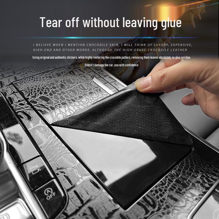 Crocodile Skin Film for Wuling Hongguang MINI Interior Dashboard Decoration