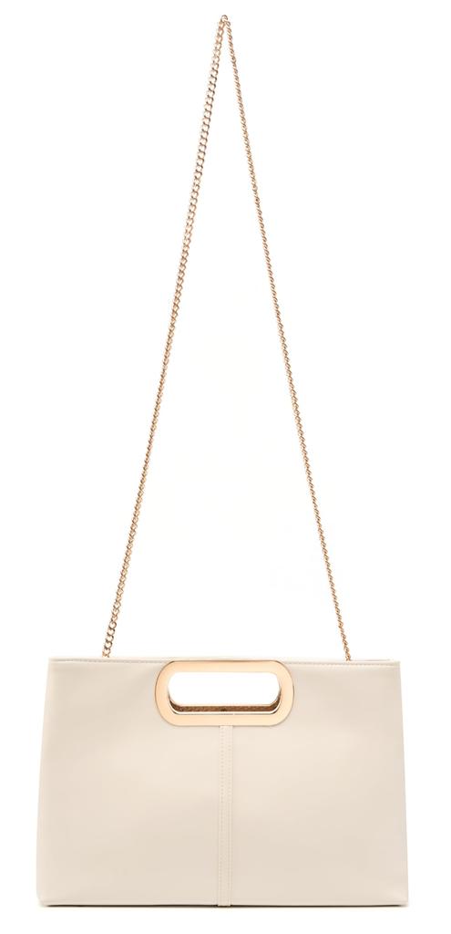 Baisikou Women's Clutch Bag, Fashionable Large Party Bag, Wedding Bag, 3-Way Handbag, Crossbody Bag, Shoulder Bag (Ivory)