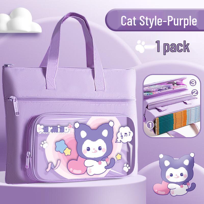 Kids' Canvas Study Tote Bag