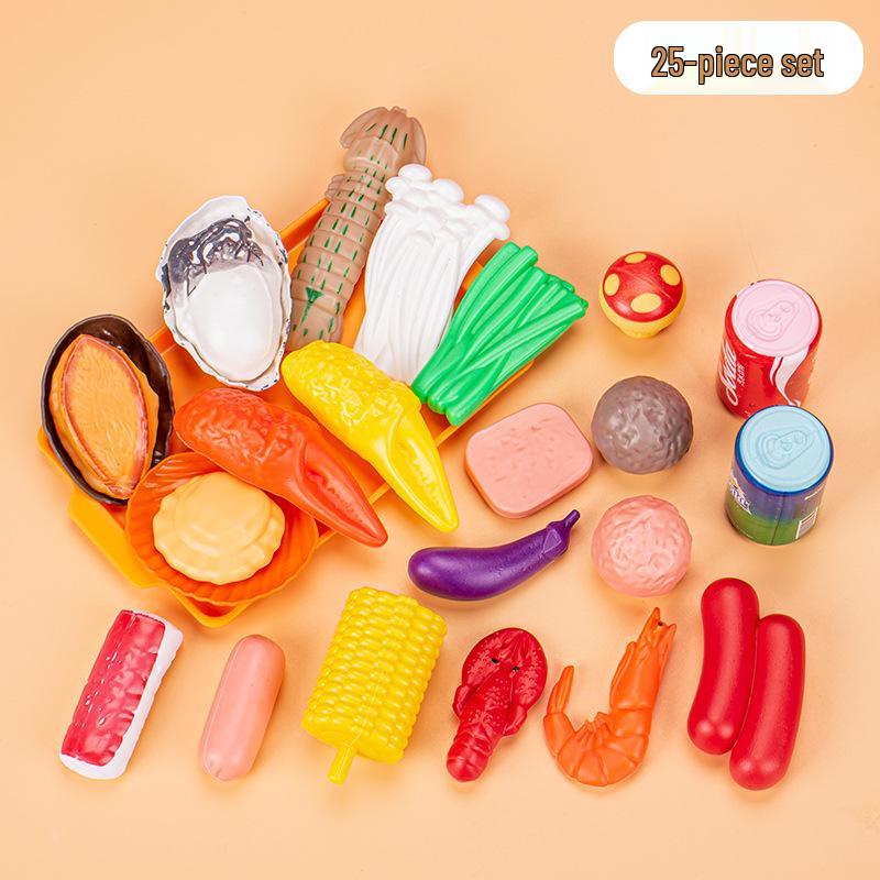 Kids' Pretend Play BBQ Set: Grilled Meat & Skewers Kitchen Toy