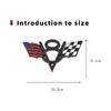3D Metal V8 Italy France America US UK Flag Rear Trunk Fender Emblem Badge Sticker for Dodge Jeep Ford Accessories