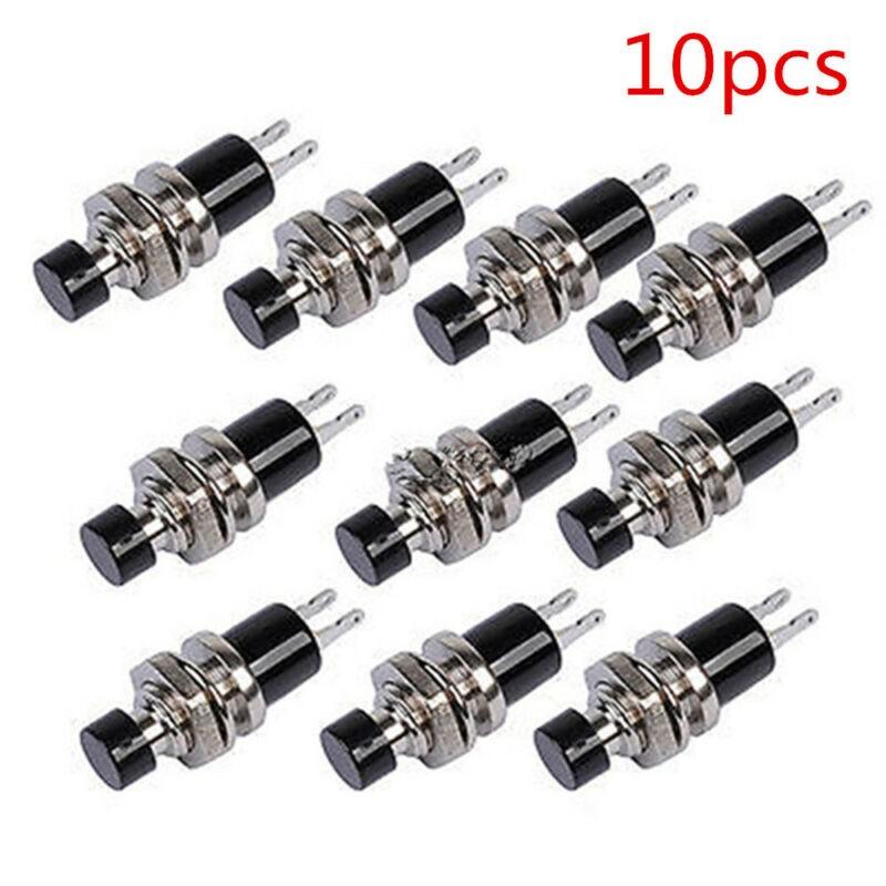 Reliable Miniature Pushbutton Switches in Black with PBS 110 Set of 10