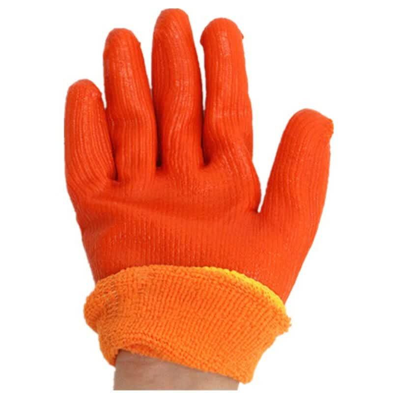 Winter PVC Coated Work Gloves One Size Fits All