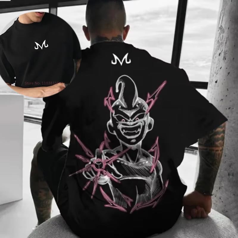 Anime Dragon Ball Majin Buu Klassisches Bedrucktes Herren T-Shirt 2025 Sommer Neu Cosplay Kurzarmhemd Lässige Modekleidung Geschenke