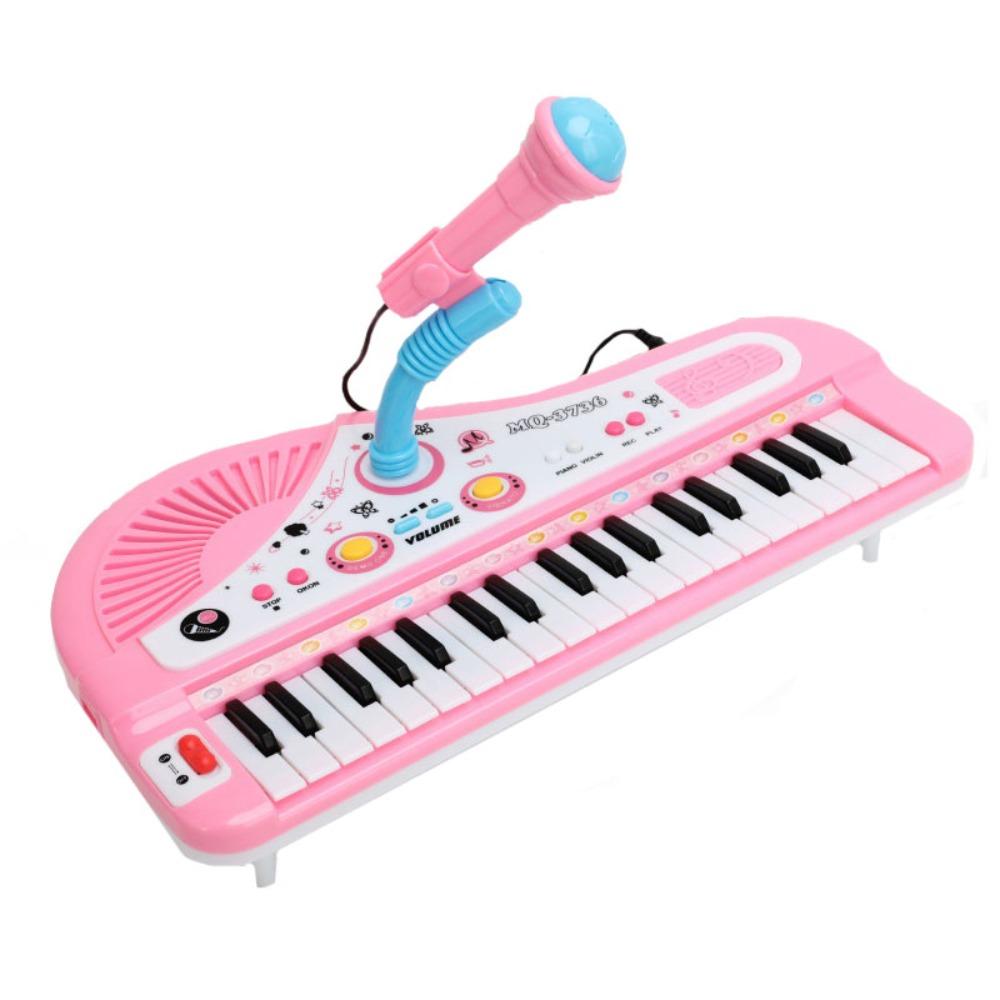 Simulation 37 Key Piano Musical Toy Plastic Kids Electronic Piano  Intelligent Development