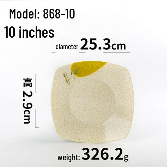 A5 Melamine Restaurant Tableware: Creative Plastic Fast Food & Cold Dish Plate for Hot Pot and Household Use