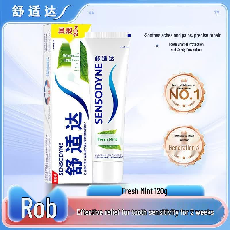 

Sensodyne Fresh Mint Toothpaste (3 x 120g)